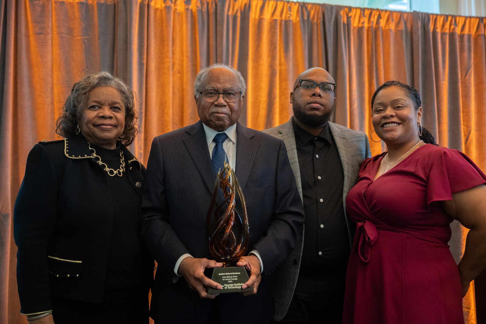 Retired justice robert benham receives ivan allen jr prize news center